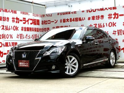 CROWN　クラウン　ハイブリッド　アスリートS　💎正統派セダンとして進化してきた14代目210型クラウン💎純正マルチナビ🗾地デジフルセグTV内蔵型📺CD・DVD📀Bluetoothオーディオ・HDD・USB視聴可能🎶LEDヘッドライトで夜間の視認性も確保✨電動レザーシートはシートヒーター＆シートエアコンも装備で快適👍バックカメラ📷前後障害物センサー付で駐車・車庫入れも安心😊🚗福岡店専用HPでも在庫確認可能‼✨【carlifegroup.fukuoka.jp/】で検索🕵️‍♂️