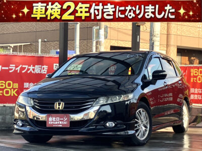 オデッセイ　Mエアロパッケージ 　バックカメラ・サイドカメラ・マルチビュー搭載で駐車が苦手な方も安心😮‍💨👌　スタイリッシュで上質感あふれる低床ミニバン💎　家族にも人気の3列シートタイプでゆったり空間💫　　🌜大阪店専用HPも要チェック❗carlifegroup.jp で検索🕵️‍♂️　Instagram・Twitter・TikTokも随時更新中❗❗🌛《1年保証付》