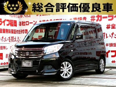SOLIO　ソリオ　ハイブリッドMXデュアルカメラブレーキサポート装着車　【総合評価優良車】💎低価格コンパクトハイブリッドカー💎スズキセーフティサポート装着🎗️衝突被害軽減ブレーキ✋車線逸脱警報‼️クルーズコントロール付き🌈カロッツェリアメモリーナビ🗾地デジフルセグTV内蔵型🖥️Bluetoothオーディオ🎶ハンズフリー機能搭載📞狭いスペースでも乗り降りラクチンの両側スライドドア装備🚪😊車検２年付🚗福岡店専用HPでも在庫確認可能‼✨【carlifegroup.fukuoka.jp】で検索🕵️‍♂️