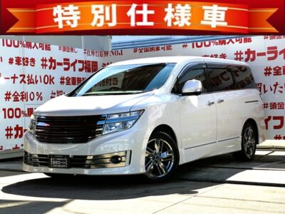 ELGRAND　エルグランド　ライダーブラックライン黒　本革シート【特別仕様車】💎エルグランドライダーのトップグレードパールカラーで再入荷‼️純正HDDナビ🗾地デジフルセグTV📺CD・DVD・Bluetooth・USB接続可能📀アラウンドビューモニター・前後障害物センサー付で駐車、車庫入れも安心📷後席はオットマン付きキャプテンシート・両側パワースライドドア・Wエアコンで快適👍車検２年付🚗福岡店専用HPでも在庫確認可能‼✨ 【carlifegroup.fukuoka.jp/】で検索🕵️‍♂️