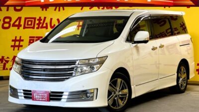 ELGRAND　エルグランド　ライダー黒本革シート　マニュアルシート【総合評価優良車】【特別仕様車】【ワンオーナ―】👑ライダーグレードで迫力とインパクト抜群👑高級感のある黒革シート+助手席&二列目オットマン付きキャプテンシートの豪華な7人乗りモデル👑純正HDDナビ🗾フルセグTV📺DVD📀走行中視聴可能👌Bluetooth付でスマートフォンからお好きな音楽を流せます📱🎶ワンタッチオープンの両側パワースライドドアでお子様連れのご家族でも乗り降り楽々👪✨純正フリップダウンモニター搭載でエンタメ機能も抜群📣お子様も大喜び🤗HIDヘッドライト&フォグで夜間走行時にも明るく安心🔦🌜TOKYO店専用HPにて更新中❗ carlifegroup.tokyo.jpで検索🕵️‍♂️🌛《1年保証付》