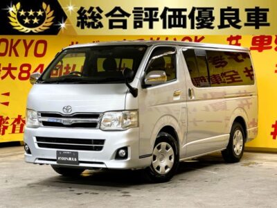 REGIUSACE　レジアスエース　ロングスーパーGL 　【総合評価優良車】【ワンオーナー】【3型】【車検１年付】純正HDDナビ🗾地デジフルセグTV📺DVD📀Bluetooth📱安心のドライブレコーダー付き🎥2列目リアクーラー＆リアヒーター付きで夏も冬も快適😊✨高速道路使用時便利なETC装備👌仕事も街乗りもこの1台にお任せ🎉大きな荷物も出し入れ楽々な両側スライドドア・イージークローザ―付🚪　🌜TOKYO店専用HPにて更新中❗ carlifegroup.tokyo.jpで検索🕵️‍♂️🌛《1年保証付》