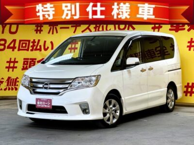 SERENA　セレナ　ハイウェイスター Vセレクション【特別仕様車】【1年保証】✨両側パワースライドドア装備・楽々ワンタッチボタン開閉式✨純正SDーナビ🗾ＤＶＤ📀Ｂｌｕｅｔｏｏｔｈ🎶📞フルセグＴＶ内臓型📺後席プリップダウンモニター💫社外LEDヘッドライト✨マルチセンターコンソールで様々なシートアレンジが楽しめます👌月々１万円台～🌜TOKYO店専用HPにて更新中❗ carlifegroup.tokyo.jpで検索🕵️‍♂️🌛