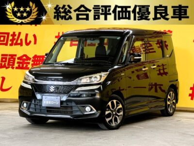SOLIO　BANDIT　ソリオ　バンディット　Fリミテッド【総合評価優良車】【車検２年付】🛞納車時新品タイヤ装着🛞💎コンパクト型スライドドアータイプ💎純正メモリーナビ🗾ＤＶＤ📀Ｂｌｕｅｔｏｏｔｈ📞📱フルセグＴＶ内蔵型📺アイドリングストップ付🍃ＪＣ０８モードカタログ燃費２７．８ｍ／Ｌ🍃前席シートヒーター装備💺✨デュアルカメラブレーキサポートサポート（前方衝突被害軽減システム）やアラウンドビューモニターなど安全装備搭載車🎥ＬＥＤヘッドライト＆フォグランプで夜間🌙や悪天候時🌧️の視野性もバッチリ💡🌜TOKYO店専用HPにて更新中❗ carlifegroup.tokyo.jpで検索🕵️‍♂️🌛《1年保証付》