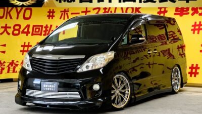 ALPHRD　アルファード　240S 【総合評価優良車】【カスタム】🔥社外フルエアロ＆社外４本出しマフラー＆社外ウッドコンビハンドル＆車高調＆クランツェ２１インチAW装着🔥黒革風シートカバーも付いてばっちり決まった１台です😍　🌈カロッツェリアSDナビ🗾ＤＶＤ📀Ｂｌｕｅｔｏｏｔｈ🎶📞地デジＴＶ内蔵型📺👀アルパインフリップダウンモニター付きで後席のお子様も楽しめます🎉荷物の出し入れや乗り降りしやすい両側スライドドア片側パワースライドドア🚪夜間も明るいHIDヘッドライト＆フォグ🔦🌜TOKYO店専用HPにて更新中❗ carlifegroup.tokyo.jpで検索🕵️‍♂️🌛《1年保証付》