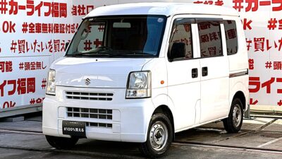 EVERY エブリィバン PA ハイルーフ 【4WD】🗾ナビ装着プラン有🗾黒ナンバー登録可能✨機能性と利便性にこだわった充実の収納スペースを確保🌈荷物の出し入れ楽々の両側スライドドア👌リアシートフルフラット収納可能😊納車時新品タイヤ装着✨車検2年付🌈福岡店専用HPでも在庫確認可能‼✨ 【carlifegroup.fukuoka.jp】で検索