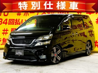 VELLFIRE　 ヴェルファイア　2.4Z　プラチナセレクション　【特別仕様車】【ローダウン】👑RS-R車高調＆SHALLEN19インチアルミホイール👑大人気の7人乗りモデル🚗✨純正SDナビ🗾地デジフルセグTV📺DVD📀Bluetoothオーディオ機能付き📱🎶両側パワースライドドア・パワーバックドア装備搭載で荷物出し入れが楽々🤱2列目オットマン付きキャプテンシートでゆったり快適💺✨ウォークスルー可能で大人数でのお出掛けも楽々😍💡安心のバックカメラ＆ドライブレコーダー付き🎥ＨＩＤヘッドライト＆LEDフォグランプで夜間も明るく安全走行🔦🌜TOKYO店専用HPにて更新中❗ carlifegroup.tokyo.jpで検索🕵️‍♂️🌛《1年保証付》