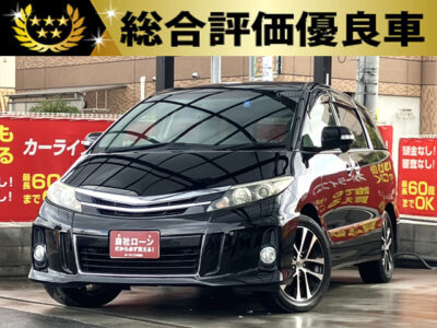 エスティマ　アエラス　プレミアムエディション【総合評価優良車】　希少グレード再入荷致しました！　純正８インチナビ、フリップダウンモニター搭載で飽きない車内空間を楽しめます✨　運転席にパワーシート、ステアリングスイッチ・クルーズコントロールがあり、快適に運転していただけます🚗　黒に統一された室内で贅沢空間を💰　🌜大阪店専用HPも要チェック❗carlifegroup.jp で検索🕵️‍♂️　Instagram・Twitter・TikTokも随時更新中❗❗🌛《1年保証付》