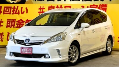PRIUS　プリウスα　G　【総合評価優良車】【車検２年付】人気オプション👑ＭＯＤＥＬＬＩＳＴＡハーフ３点エアロ＆ガナドール製マフラー装着😎✨室内は黒革風シートカバー装着してます😍👌ＪＣ０８モード２６．２ｋｍ／Ｌ🍃のカタログ燃費は魅力的です⛽アルパインHDDナビ🗾地デジフルセグTV📺DVD📀走行中視聴可能😆Bluetoothオーディオも接続可能です📱🎵バックカメラ付きで駐車時も安心👀2列目シートを畳めば広い荷室となるのでたくさんの荷物を積む事ができます📦🌛TOKYO店専用HPにて更新中❗ carlifegroup.tokyo.jpで検索🕵️‍♂️🌛《1年保証》