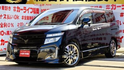 ELGRAND エルグランド 250ハイウェイスターアーバンクロム【カスタム】【特別仕様車】【総合評価優良車】💎純正フロントハーフエアロ&社外フロントグリル&AMEモデラート20インチAW&ヴァレンティLEDスモークテールランプ&アイバッハダウンサススプリング装着済💎両側パワースライドドア🚪&ワンタッチオープナー機能付で乗降り楽々🎉アルパインHDDナビ🗾DVD💿ハンズフリー📱フルセグTV内蔵型📺走行中映像視聴可能👀高級感溢れるインパネ内装・ハーフレザーシート装備💺✨7人乗りキャプテンシート・オットマン機能付💎アルパイン10.2インチフリップダウンモニターでリアエンタメもOK📺HIDヘッドライト&フォグランプ&デイライト付で夜間視野確保🔦🚗福岡店専用HPでも在庫確認可能‼✨ 【carlifegroup.fukuoka.jp/】で検索🕵️♂️