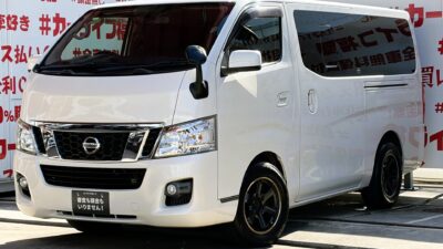 CARAVAN NV350　キャラバン　ロングプレミアムGX【車検１年付】専用ベットキット✨キラーフィールド16インチAW🛞両側スライドドアで荷物の出し入れ＆乗り降りラクラク!🚪両側オートクロージャ―装備🎉純正ＳＤナビ🗾Ｂｌｕｅｔｏｏｔｈ🎶📱📞フルセグＴＶ内蔵型📺安心ミラー型ドライブレコーダー装備📷仕事だけでなく趣味やレジャーにも🌞カスタムベース車としても最適🎉最大積載量１，０００ｋｇ📦ドライブレコーダー装着済で安心録画📹🌈🚗福岡店専用HPでも在庫確認可能‼✨ 【carlifegroup.fukuoka.jp/】で検索🕵️‍♂️(1年保証付き)