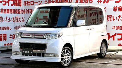 TANTO CUSTOM タント カスタムXリミテッド【ユーザー買い取り】【車検2年付】【1年保証】💎人気の低価格ハイトワゴン・スライドドア😲💎センターピラーレス&左側電動スライドドア『ミラクルオープンドア』純正HDDナビ&ドライブレコーダー装備👀納車時新品タイヤ装着🌈 リアシートアレンジ次第でラゲッジスペースも自在な万能車輌😲 夜間走行も視界良好なHIDヘッドライト&フォグランプ💡🌈🚗福岡店専用HPでも在庫確認可能‼✨ 【carlifegroup.fukuoka.jp/】で検索🕵️♂️