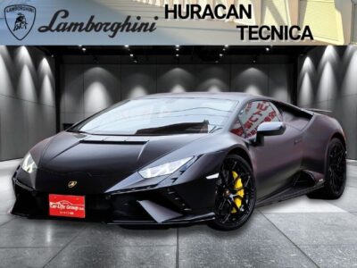 Lamborghini Huracan　ウラカン　テクニカ　【4WD】【ワンオーナー車】🎉オリジナルオプションカラー🎉マッドブラックやイエローカーボンブレーキキャリパー・リアボンネットビジブルカーボン等・メーカーオプション総額６００万以上⚡一度は憧れるスーパースポーツカー🚗５２００ｃｃのⅤ１０エンジン⚡６５０馬力のハイパワーエンジン🔥0-100ｋｍ/ｈ加速３．２秒😲最高速度３２５ｋｍ/ｈ🎉ピュアなドライビング・エクスペリエンスと普段使いの操作性を兼ね備えた１台✨😲ガラス・ボディ全面プロテクション加工済み🪟メーカー保証継承可能💎