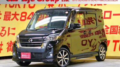 DAYSROOX　デイズルークス　ハイウェイスターG ターボ　🎉バックカメラ＆アラウンドビューモニターで狭い駐車も楽々🚗楽々ドア開閉・両側パワースライドドア🔘安心のエマージェンシーブレーキサポート機能👆リアシーリングファン付🌀リアシートも快適🌈Ｒｅｇｅｏ９インチスタイリッシュフローディングナビ🗾ＤＶＤ🎶Ｂｌｕｅｔｏｏｔｈ📱📞🎶地デジフルセグＴＶ内蔵型📺Ａｐｐｌｅ ＣａｒＰｌａｙ＆Ａｎｄｒｏｉｄ Ａｕｔｏ対応🗾ＬＥＤヘッドライト＆フォグランプ付で夜間視野確保🔦🌈TOKYO店専用HPにて更新中❗ carlifegroup.tokyo.jpで検索🕵️‍♂️🌛《1年保証》