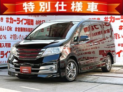 SERENA　セレナ　ライダー【特別仕様車】💎月々２１，５００円～ＯＫ💎✨オーテックジャパンがメッキパーツを施したライダーシリーズ低価格ミニバン✨ 💎社外ＳＤナビ🗾ＤＶＤ💿Ｂｌｕｅｔｏｏｔｈ🎶📱📞フルセグＴＶ内蔵型📺走行中映像視聴可能👀 両側パワースライドドア装備で荷物の出し入れも乗り降りも楽々🚪 リアサイドシェード付・ＵＶ・プライバシーも安心👀🌀高速も楽々走行・クルーズコントロール搭載🌈フリップダウンモニター付きでリアエンタメも充実📹🌈車検２年付🚗福岡店専用HPでも在庫確認可能‼【carlifegroup.fukuoka.jp/】で検索🕵️‍♂️