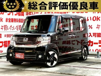 N-BOX　カスタム　Ｇ・Ｌパッケージ　【総合評価優良車】【カスタム】＂人気車種Nシリーズ・ハイトワゴン＂走行距離５万㌔台＂💎D.A.Dギャルソンアクセサリー装着車💎床面が低く、左側パワースライドドア🚪なので老若男女問わず乗り降り楽々🤱荷物の出し入れラクチン😊二列目は様々なシートアレンジ可能で使い勝手バツグン😎ＨＩＤヘッドライト＆LEDフォグで夜間視野確保🔦ドライブレコーダー付🌈車検２年付🚗福岡店専用HPでも在庫確認可能‼✨【carlifegroup.fukuoka.jp/】で検索🕵️‍♂️