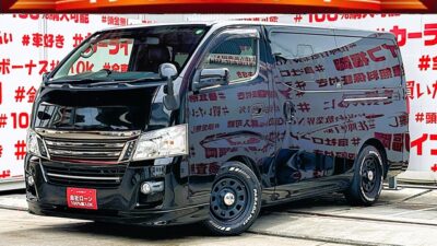 CARVAN NV350 キャラバン ライダーブラックライン プレミアムGX 【特別仕様車】【カスタム】💎上級グレード・ローダウンカスタム車💎走行9万Km🌟人気ホイール🔥デイトナ16インチAW&納車時ホワイトレタータイヤ新品装着👍純正SDナビ🗾Bluetooth🎶📞フルセグTV内蔵型📺走行中映像視聴可能🎉両側スライドドアー・両側オートクロージャ―装備🚪ライダー専用フロントグリル・フロントハーフスポイラー✨🌈車検1年付🚗福岡店専用HPでも在庫確認可能‼✨ 【carlifegroup.fukuoka.jp/】で検索🕵️♂️