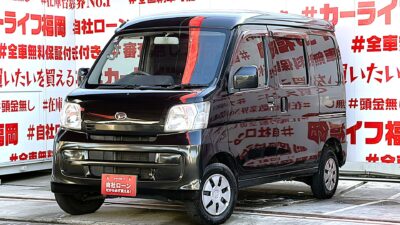 HIJET　ハイゼットカーゴ　クルーズ 　💣大人気色 クロ入庫✨純正オーディオ（CD・ラジオ機能付🎶）全席パワーウィンドウ⛺オーバーヘッドコンソールBOX✨　★黒ナンバー登録も追加料金なしで登録可能★ローンに組み込めるナビプランもご用意📺詳しくは販売スタッフへお尋ねください📲🚗福岡店専用HPでも在庫確認可能‼✨ 【carlifegroup.fukuoka.jp/】で検索🕵️‍♂️