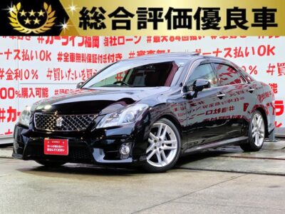 CROWN　クラウン　2.5アスリート【後期型】【カスタム】【総合評価優良車】＂ＴＥＩＮ車高調ローダウン＆イエローＬＥＤフォグランプ付🔥純正アルミでスマートにキマッテマス✨大解放🌞サンルーフ付😚本革シート＆パワーシート＆シートエアコン付で高級感と快適性抜群💺✨純正マルチナビ🗾ＤＶＤ📀Ｂｌｕｅｔｏｏｔｈ🎶📱📞フルセグＴＶ内蔵型📺走行中映像視聴可能👀ＥＴＣやレーダークルーズコントロール機能搭載・高速での長距離運転も楽々🚗ドライブレコーダー付きでいつでも安心録画📹🚗福岡店専用HPでも在庫確認可能‼✨ 【carlifegroup.fukuoka.jp】で検索🕵️‍♂️