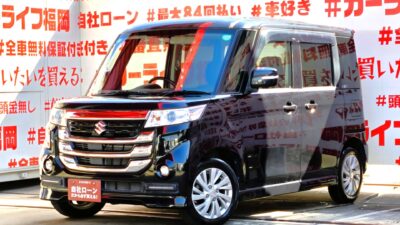 SPACIA CUSTOM　スペーシアカスタムZ　ベースグレード　全方位モニター付メモリーナビ装着車　💡両側スライドドア＆左側パワースライドドア付で開閉楽々🚪全方位モニター付で狭い場所でも楽々駐車🎶運転席シートヒーター付🔥リアサイドシェード付でプライバシー保護もＯＫ🎶ＨＩＤヘッドライト＆ＬＥＤフォグランプ＆デイライト付で夜間視野確保🔦＂純正メモリーナビ🗾ＤＶＤ📀Ｂｌｕｅｔｏｏｔｈ🎶地デジフルセグＴＶ内臓型📺ＪＣ０８モード燃費３０.６ｋｍ/Ｌの超低燃費車両🌿車検２年付🚗福岡店専用HPでも在庫確認可能‼✨ 【carlifegroup.fukuoka.jp/】で検索🕵️‍♂️