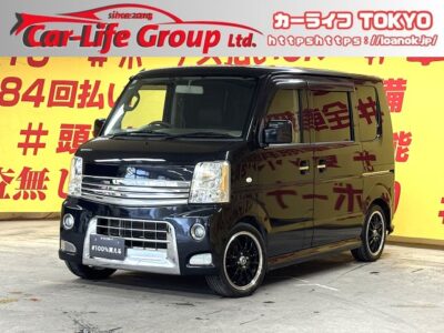 EVERY 　エブリィワゴン　PZターボ　【車検２年付】💎バドックスAMG🛞１５インチAW装着💎🚨ターボエンジン搭載でパワフルな走りが楽しめます🚨両側スライドドア・左側パワースライドドアで乗降りも荷物の出し入れも楽々🌈ケンウッドメモリーナビ🗾地デジフルセグTV📺CD💿DVD📀Bluetooth接続でお好きな音楽をお聞きになれます📱🎵シートカバー装着で内装もカッコよく決まってます💺✨🌛TOKYO店専用HPにて更新中❗ carlifegroup.tokyo.jpで検索🕵️‍♂️🌛《1年保証》