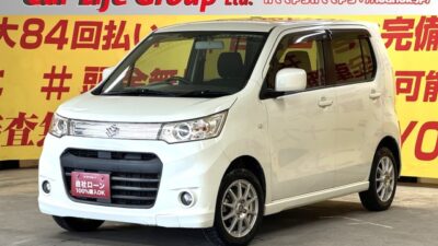 WAGON R　ワゴンRスティングレー　X　【車検２年付】【ユーザー買取車】💎月々１万円台～OK💎　スマートキー＆プッシュスタートで楽々発進😄✨クラリオンSDナビ🗾地デジフルセグTV📺走行中視聴可👌CD💿DVD📀Bluetooth📱🎶🌈アイドリングストップで無駄なガソリンの消費を抑え燃費をUP🌈カタログ燃費/JC08モード/30.0km/リットル🍃　小回り抜群で使い勝手抜群👀高速走行で便利なETC付き✨社外１４インチAW🛞🌛TOKYO店専用HPにて更新中❗ carlifegroup.tokyo.jpで検索🕵️‍♂️🌛《1年保証》