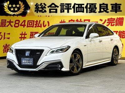 CROWN　クラウン　ハイブリッド　RSアドバンス　【総合評価優良車】【車検2年付】🌈220クラウンHV　最上級グレード・カーライフ初入庫🌈　月々６万円台～OK👌ＬＥＤシーケンシャルタイプターンランプ💡メッシュタイプのフロントグリルを採用💎最新の安全装備💎トヨタセーフティセンス　ハーフレザーシート💺で高級感のあるインテリア🚨カタログ燃費WLTCモード２０．０ｋｍ／Ｌ🍃ETC2.0＆レーダークルーズコントロールつきで高速での運転も楽々🚗✨８インチ＆７インチのダブルディスプレイメーカーナビ🗾Ｂｌｕｅｔｏｏｔｈ📞📲フルセグＴＶ内蔵型📺走行中映像視聴可能👀🌛TOKYO店専用HPにて更新中❗ carlifegroup.tokyo.jpで検索🕵️‍♂️🌛《1年保証》