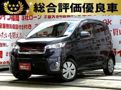eK CUSTOM　eK カスタム　G e-アシスト【総合評価優良車】【特別仕様車】【タイヤ4本交換】💎使い勝手抜群の軽トールワゴン💎衝突軽減ブレーキ・誤発進抑制機能　先進予防安全技術「e-アシスト」採用車🚗HIDヘッドライト＆フォグライトで夜間走行も安心🌟JC08：26.2ｋｍ/ｌの低燃費👍社外SDナビ🗾地デジフルセグTV📺CD・DVD視聴可能📀🌈車検２年付🌈🚗福岡店専用HPでも在庫確認可能‼✨ 【carlifegroup.fukuoka.jp】で検索🕵️‍♂️