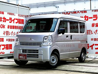 EVERY　エブリィバン　PAリミテッド　利便性にこだわった充実の収納スペースを確保🌈荷物の出し入れ楽々の両側スライドドア👌リアシートフルフラット収納可能😊車検２年付🌈福岡店専用HPでも在庫確認可能‼✨ 【carlifegroup.fukuoka.jp】で検索