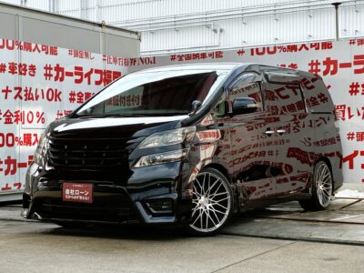 VELLFIRE　ヴェルファイア　3.5Z　💎迫力の3.5Lエンジン❗低走行距離🚗RSRダウンサス🏎️トライブフォース20インチAW装着車🛞ストラーダSDナビ🗾地デジフルセグTV内蔵型🖥️CD/DVD視聴可能📀Bluetooth接続🎶バックカメラ📷前後障害物センサー付きで駐車／車庫入れも安心👌両側パワースライドドアで乗り降りラクチン👍車検２年付🚗福岡店専用HPでも在庫確認可能‼✨ 【carlifegroup.fukuoka.jp/】で検索🕵️‍♂️