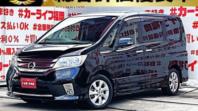 SERENA　セレナ　ハイウェイスター Vセレクション　【総合評価優良車】　【特別仕様車】　両側パワースライドドア装備・楽々ワンタッチボタン開閉式🚪＂Ｂｌｕｅｔｏｏｔｈ🎶📞フルセグＴＶ内臓型📺走行中映像視聴可能💡Ｗエアコンタイプ🌀リアの温度調整も可能で室内快適温度✨👀高速走行はクルーズコントロール機能にお任せ・楽々運転🎉車検２年付🚗🚗福岡店専用HPでも在庫確認可能‼✨ 【carlifegroup.fukuoka.jp/】で検索🕵️‍♂️
