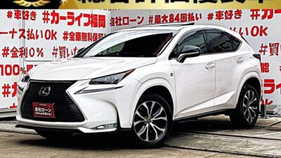 LEXUS　レクサス　NX200ｔ　Ｆスポーツ　【総合評価優良車】💎サンルーフ付💎✨レクサス初のコンパクトクロスオーバーＳＵＶ・トップグレードのＦスポーツ✨純正ＳＤナビ🗾ＤＶＤ📀Ｂｌｕｅｔｏｏｔｈ🎶📱📞地デジフルセグＴＶ📺電動レザーシートはベンチレーション・ヒーター・メモリー機能付きで快適💺革巻ステアリングにはエンタメ等のコントロールＳＷ・パドルシフト・ヒーター付😊３眼ＬＥＤヘッドライト＆ＬＥＤフォグランプ🌟が夜間も明るく照射🌟車検２年付🚗福岡店専用HPでも在庫確認可能‼✨ 【carlifegroup.fukuoka.jp】で検索🕵️‍♂️　