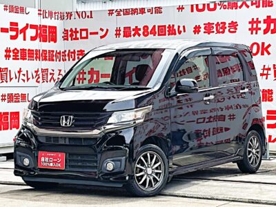 N-WGN　カスタムG　✨人気のカスタムグレード再入庫✨＂ワゴンタイプの低燃費軽自動車＂🍃ＪＣ０８モード・🍃驚異の２９．２ｋｍ／Ｌの燃費実現😲純正ＳＤナビ🗾ＤＶＤ📀地デジ１セグＴＶ📺走行中映像視聴可能👀駐車も安心のバックカメラ📷ＨＩＤヘッドライト＆フォグランプ付で夜間視野確保🔦💎福岡店専用HPでも在庫確認可能‼✨【carlifegroup.fukuoka.jp/】で検索🕵️‍♂️