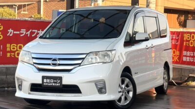 セレナ　HWS　S-HV　快適装備が多彩で人気なミニバン✨　8インチHDDナビでフルセグTV・DVD視聴やBluetoothオーディオも接続可能📱　後席はシートバックテーブルやサンシェード、Wエアコンなど快適に楽しくお乗り頂けます🤩　🌜大阪店専用HPも要チェック❗carlifegroup.jp で検索🕵️‍♂️　Instagram・Twitter・TikTokも随時更新中❗❗🌛《1年保証付》