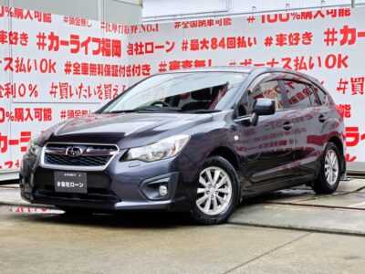 IMPREZA SPORT　インプレッサスポーツ　1.6i-L　＂最上級グレード＂低価格スポーツコンパクト＂✨人気カラー✨＂ダークグレーメタリック💎ＭＴ免許が無くても乗れるスポーツ車💎🌈軽快な走りをしてくれる楽しい一台✨純正ＳＤナビ🗾ＤＶＤ💿Ｂｌｕｅｔｏｏｔｈ🎶📱📞フルセグＴＶ内蔵型📺走行中映像視聴可能👀リアシートもフラットになるのでラゲッジスペース大容量🌿明るいＨＩＤヘッドライト＆フォグランプで夜間走行も視野確保🔦納車時新品タイヤ装着🌈車検２年付🚗福岡店専用HPでも在庫確認可能‼✨ 【carlifegroup.fukuoka.jp/】で検索🕵️‍♂️