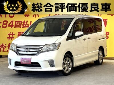 SERENA　セレナ　ハイウェイスター　【総合評価優良車】【車検２年付】純正SDナビ🗾地デジＴＶ📺DVD📀Bluetoothオーディオでスマホから音楽再生可能📱🎶安心のバックカメラ付📸✨両側スライドドアでお子様の乗り降りも楽々🤗ウォークスルー可能で大人数でのお出掛けも楽々😍👌マルチセンターシートで中央の席が前後自由自在に動くのでシートアレンジや移動も便利💺夜間も明るいHIDヘッドライト＆フォグ🔦🌛TOKYO店専用HPにて更新中❗ carlifegroup.tokyo.jpで検索🕵️‍♂️🌛《1年保証》