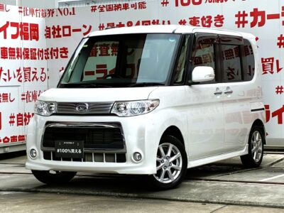 TANTO　CUSTOM　タントカスタム　Xスペシャル【特別仕様車】💎２万ｋｍ台の低走行車✨パワースライドドア・14インチAW装備✨純正メモリーナビ🗾夜間走行も明るく安心HIDヘッドライト＆フォグライト🌟乗り降り自由のセンターピラーレス🚪後席は折畳んでフラットにできます💺納車時新品タイヤ装着🌈車検２年付🌈🚗福岡店専用HPでも在庫確認可能‼✨ 【carlifegroup.fukuoka.jp】で検索