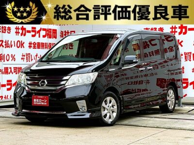 SERENA　セレナ　ハイウェイスター　Vエアロセレクション【総合評価優良車】【特別仕様車】＂低価格ミニバン月々２２，８００円～🔥フロントリップ　リアルーフスポイラー装着車🔥💎カロッツェリアメモリ―ナビ🗾ＤＶＤ💿Ｂｌｕｅｔｏｏｔｈ🎶📱📞フルセグＴＶ内蔵型📺走行中映像視聴可能👀アルパインフリップダウンモニター搭載📺リアエンタメもバッチリ🎼両側パワースライドドアタイプ🔘Ｗエアコンタイプでリア空調も温度操作ＯＫ👆🚪ウォークスルーで車内の行き来自由自在💺リアサイドシェード付・ＵＶ・プライバシーも安心👀高速走行はクルーズコントロール機能にお任せ・楽々運転🎉🌈🚗福岡店専用HPでも在庫確認可能‼✨【carlifegroup.fukuoka.jp/】で検索🕵️‍♂️