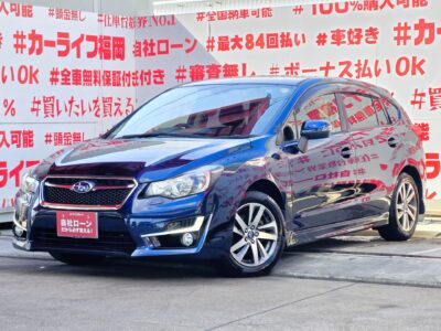 IMPREZA　インプレッサスポーツ　1.6i-S アイサイト【後期型】【４ＷＤ】＂最上級グレード＂💎パドルシフトでスポーツモードをしっかり楽しめて軽快な走りをしてくれる楽しい一台✨ストラーダＳＤナビ🗾ＤＶＤ💿Ｂｌｕｅｔｏｏｔｈ🎶📱📞フルセグＴＶ内蔵型📺ＨＩＤヘッドライト＆フォグランプ＆デイライトで夜間走行も明るく視野確保💡ハーフレザーシートタイプ💺ドライブレコーダー付・安心録画📹人気の低価格スポーツコンパクト🎉🚗福岡店専用HPでも在庫確認可能‼✨ 【carlifegroup.fukuoka.jp/】で検索🕵️‍♂️