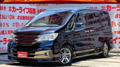 SERENA セレナ　ライダー　ブラックライン　S-HYBRID 【特別仕様車】💎オーテックジャパンがメッキパーツを施したライダーシリーズミニバン💎アルパイン１０.２インチフリップダウンモニター付でリアのエンタメも充実👀✨純正ＳＤナビ🗾ＤＶＤ💿Ｂｌｕｅｔｏｏｔｈ📱📞フルセグＴＶ内蔵型📺走行中映像視聴可能👀ワンプッシュオープナー付で楽々開閉・両側パワースライドドア🚪ロングスライドのセンターシートでアレンジ性も多彩💺クルーズコントロール装備🌈リアサイドシェード付でプライバシー保護もＯＫ🚗福岡店専用HPでも在庫確認可能‼✨【carlifegroup.fukuoka.jp/】で検索🕵️‍♂️