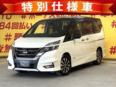 SERENA　セレナ　ハイウェイスター 　VセレクションⅡ【特別仕様車】【車検２年付】　月々３万円台～ＯＫ👌シンプルスマートのS-HYBRID🍃アイドリングストップ機能搭載🍃カタログ燃費ＪＣ０８モード１６．６ｋｍ／Ｌ🍃純正ＳＤナビ🛣️地デジフルセグTV📺ＤＶＤ📀Bluetooth📱🎶両側パワースライドドア＆デュアルバックドアタイプで荷物の出し入れも使い分け可能🧳✨エマージェンシーブレーキ＆パーキングアシスト搭載🚗アラウンドビューモニターで車庫入れ楽々👀安心の前後ドライブレコーダー付🎥夜間走行時も明るいLEDヘッドライト＆フォグ🔦🌛TOKYO店専用HPにて更新中❗ carlifegroup.tokyo.jpで検索🕵️‍♂️🌛《1年保証》