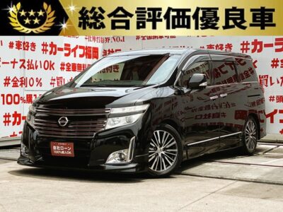 ELGRAND　エルグランド　250ハイウェイスター　【総合評価優良車】【カスタム】【車検2年付】🌟アーバンクロム用純正18インチAW＋HKS車高調ローダウン🌟純正HDDナビ🗾地デジフルセグTV🖥️CD・DVD📀Bluetoothオーディオ視聴可能🎵バックカメラ・アラウンドビューモニターで駐車・車庫入れも楽々👌7人乗りオットマン付きハーフレザーシート＆キャプテンシートタイプ💺HIDヘッドライト＆フォグライトで夜間の視野確保✨納車時新品タイヤ装着🌈🚗福岡店専用HPでも在庫確認可能‼✨ 【carlifegroup.fukuoka.jp/】で検索🕵️‍♂️