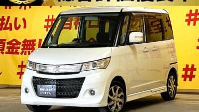 PALETTE　パレットSW　TS　【総合評価優良車】【車検２年付】 🌈走行距離７万キロ台 🌈ターボ車両で走りも快適な低価格ハイトワゴン🚗両側パワースライドドアで乗り降りや荷物の出し入れラクラク🤱　社外ナビ🗾地デジフルセグTV＆DVD視聴可能📺✨ETCで高速も楽々⭐ＨＩＤヘッドライト＆フォグランプで夜間も明るく走行💡リアシートアレンジ次第でラゲッジスペースも自在な万能車輌😲TOKYO店専用HPにて更新中❗ carlifegroup.tokyo.jpで検索🕵️‍♂️🌛《1年保証》