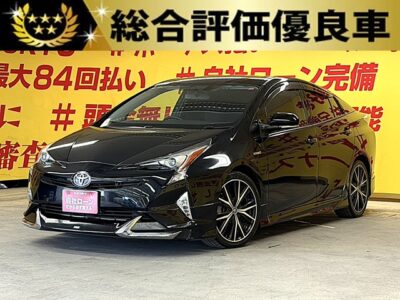 PRIUS　プリウス　S　【総合評価優良車】【カスタム】🌈大人気50型プリウス🌈モデリスタ アイコニックスタイル装着✨ロクサーニマグナス18インチAW😍ＬＥＤヘッドライト＆ＬＥＤフォグランプで視界良好💡ＴＮＧＡプラットフォームで最高の走りと乗り心地が実現‼️アルパイン９型メモリーナビ装備🎵Bluetoothオーディオで音楽再生出来ます🎶駐車時に安心なバックカメラ付😁月々4万円台～OK👀カタログ燃費ＪＣ０８モード🍃３７．２ｋｍ／Ｌのお財布に優しい低燃費✨🌜TOKYO店専用HPにて更新中❗ carlifegroup.tokyo.jpで検索🕵️‍♂️🌛
