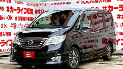 SERENA セレナ ハイウェイスター S-HYBRID【後期型】 ✨月々26,600円~OK👀✨純正SDナビ🗾DVD💿Bluetooth🎶📞フルセグTV内蔵型📺走行中映像視聴可能👀純正フリップダウンモニター搭載📺安心・安全機能エマージェンシーブレーキ&LDW(車線逸脱防止機能)搭載🚥明るいLEDヘッドライト採用💡カタログ燃費・JC08モード16km/L🍃ドライブレコーダー付で安心録画📹納車時新品タイヤ装着🌈🚗車検2年付🌈福岡店専用HPでも在庫確認可能‼✨ 【carlifegroup.fukuoka.jp/】で検索🕵️♂️