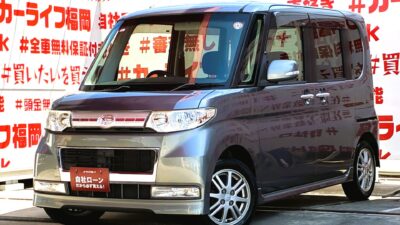 TANTO CUSTOM　タント　カスタムX　リミテッド　＂上級グレード＂月々１万円台～ＯＫ😲走行まだまだ８万ｋｍ台✨左センターピラーレス＆パワースライドドアー『ミラクルオープンドアー』🚪軽自動車ハイトワゴンスライドドアー🚗エクリプスメモリーナビ🗾CD📀地デジＴＶ内蔵型📺スマートキー装備🌅夜間走行も視界良好なHIDヘッドライト&フォグランプ💡リアシートアレンジ次第でラゲッジスペースも自在な万能車輌😲納車時新品タイヤ装着🌈🚗福岡店専用HPでも在庫確認可能‼✨ 【carlifegroup.fukuoka.jp/】で検索🕵️‍♂️
