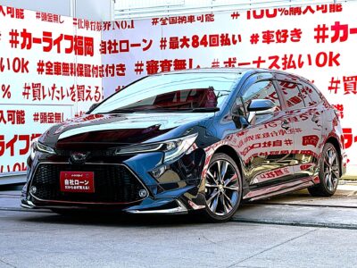 COROLLA TOURING　カローラツーリング　W×B 【車検２年付】💎最上級グレード💎人気オプションメーカー・モデリスタエアロキット装着車💎純正９インチディスプレイオーディオ✨Ｂｌｕｅｔｏｏｔｈ🎵📞ミラーキャスト📲フルセグＴＶ内蔵型📺ＬＥＤヘッドライト＆ＬＥＤフォグランプ＆オートＨｉビーム機能付🔦レーダークルーズコントロール機能で高速も楽々追尾運転🚗前後ドライブレコーダー付きで安心録画📹トヨタセーフティーセンス標準装備🌈🚗福岡店専用HPでも在庫確認可能‼✨ 【carlifegroup.fukuoka.jp/】で検索🕵️‍♂️