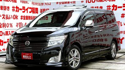 ELGRAND エルグランド 250ハイウェイスター【車検2年付】🌞ツインムーンルーフ付の装備充実・内外装程度良好🌈💎純正フロントスポイラー・リアテールメッキガーニッシュ付💎純正HDDマルチナビ🗾DVD📀Bluetooth🎶📱📞フルセグTV内蔵型📺アラウンドビューモニター📹搭載★駐車・車庫入れもスムーズに😊7人乗りキャプテンシート💺&純正11インチ電動フリップダウンモニター搭載📺🚗両側パワースライドドアー・楽々ワンプッシュボタン開閉可能🔘月々2万円台~OK😲納車時新品タイヤ装着🌈🚗福岡店専用HPでも在庫確認可能‼✨ 【carlifegroup.fukuoka.jp/】で検索🕵️♂️
