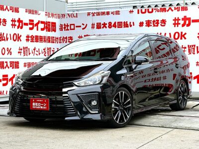 PRIUSα　プリウスα Ｓ【カスタム】🔥後期型・G’ｓ仕様🔥内外装G’ｓ専用パーツ多数🔥燃費重視のステーションワゴンタイプハイブリッド車＂大容量のラゲッジスペース🧳🎉純正メモリーナビ🗾ＤＶＤ📀Ｂｌｕｅｔｏｏｔｈ🎶📱📞フルセグＴＶ内蔵型📺走行中映像視聴可能👀📌カタログ燃費ＪＣ０８モード２６．２ｋｍ／Ｌ🍃リアシートもリクライニング可能💺月々３万円台～ＯＫ🌈🚗福岡店専用HPでも在庫確認可能‼✨ 【carlifegroup.fukuoka.jp/】で検索🕵️‍♂️