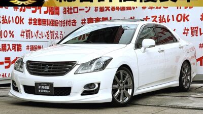 CROWN クラウン 2.5アスリート ナビパッケージ【総合評価優良車】【車検2年付】🔥車高調ローダウン・ハイブリットグリル装着✨💎爽快・サンルーフ付🌞ワンオーナー👍💎ハーフエアロ装着タイプ🎉純正HDDマルチナビ🗾CD・DVD💿Bluetooth🎵ミュージックサーバー装備🎶📱📞フルセグTV内蔵型📺🌈HIDヘッドライト🌟HIDフォグライトで夜間の視界確保🌟パワーシート💺厳選の1台😎🌈🚗福岡店専用HPでも在庫確認可能‼✨ 【carlifegroup.fukuoka.jp】で検索🕵️♂️